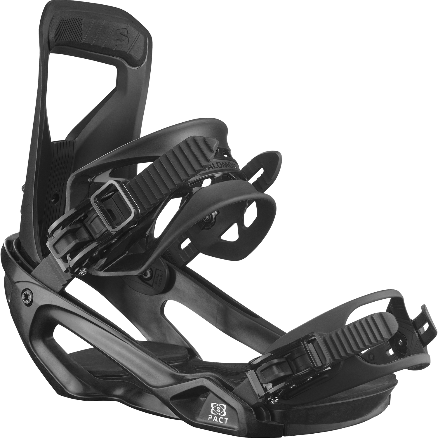 Salomon Pact Snowboard Bindings, Color: Black, Size: S