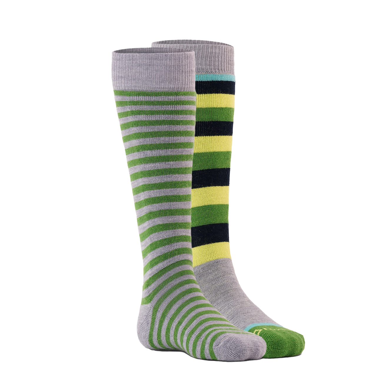 Fox River Snow Day Medium Weight Over-the-Calf Kids Socks - 2 Pack, Color: Hemlock Asst., Size: K-S