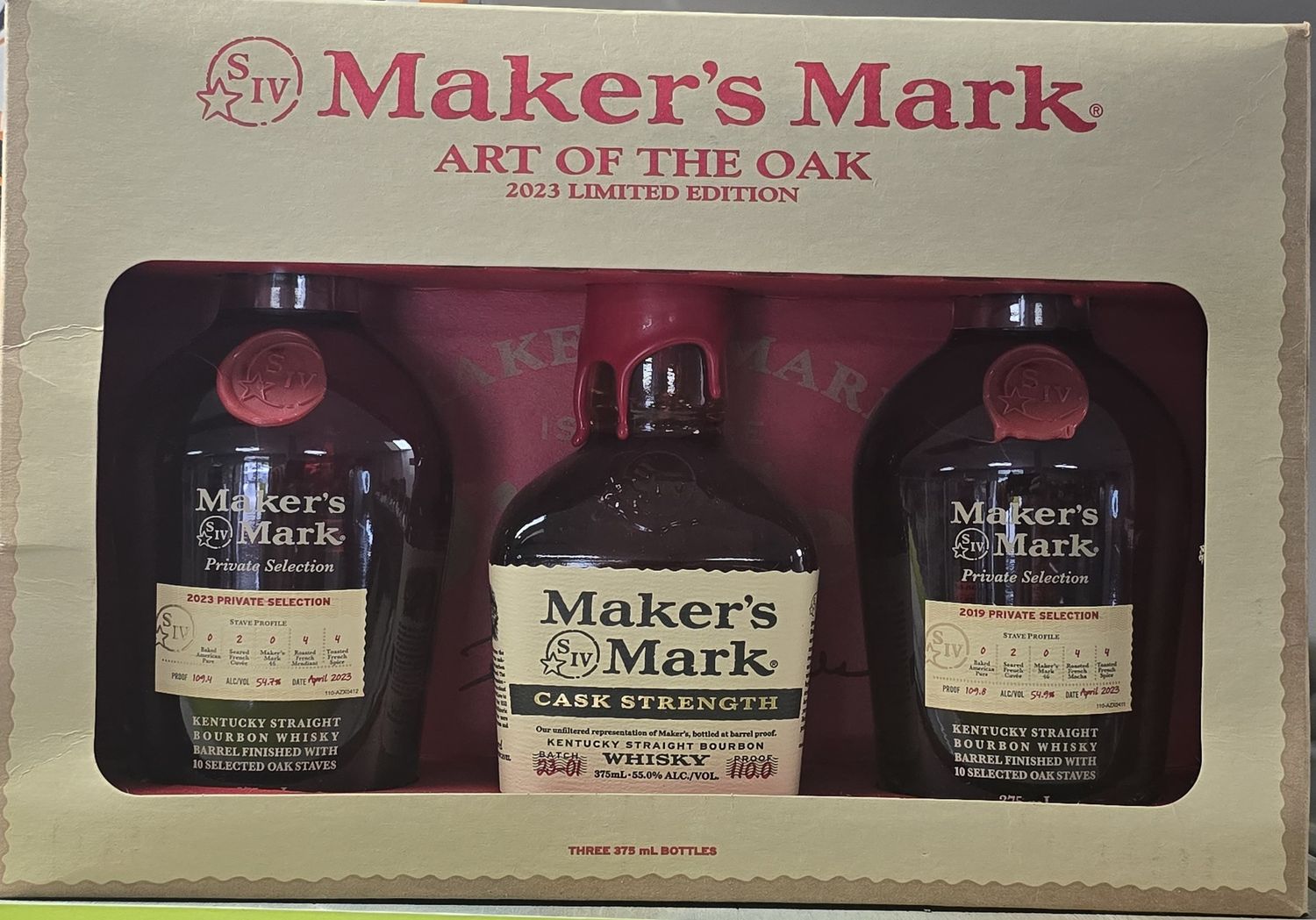 Maker&#39;s Mark Art of the Oak 3 Pack 375 ML