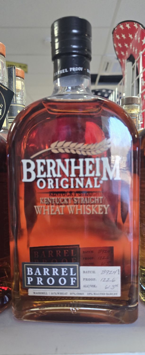 Bernheim Original Wheat Whiskey Barrel Proof