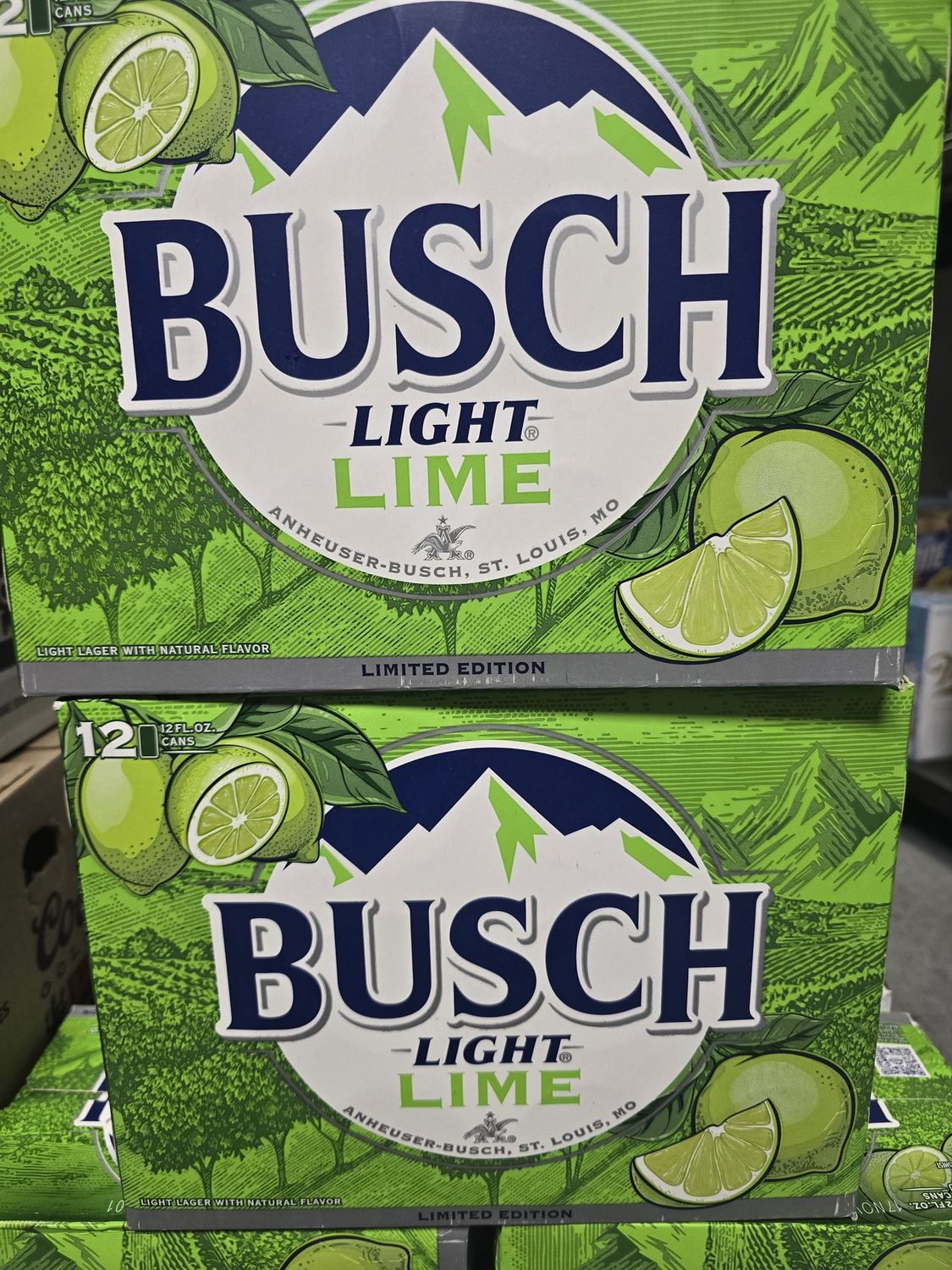 Busch lime 12 pack 12oz