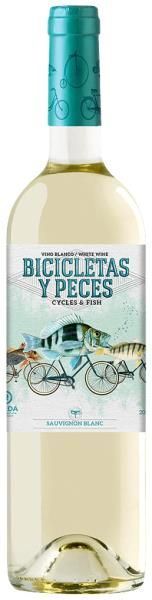 VINO BLANCO BICICLETAS Y PECES  DO.RUEDA