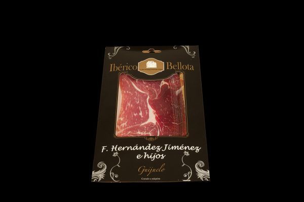Machine-sliced · 75% Iberian acorn-fed ham DOP · 5×100 g packs