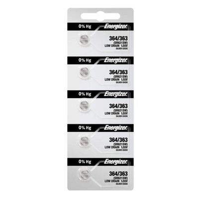 Energizer 364-363 silver oxide button, 5pc TS