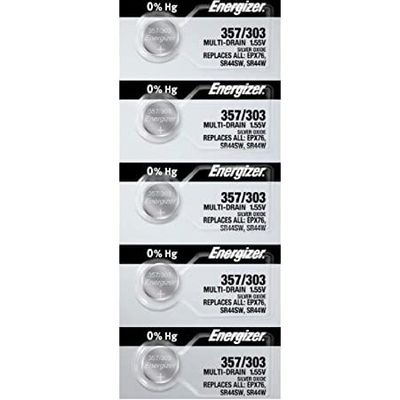 Energizer 357-303 silver oxide button, 5pc TS