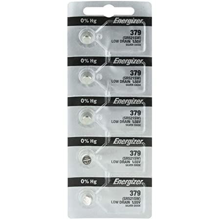 Energizer 379 silver oxide button, 5pc TS
