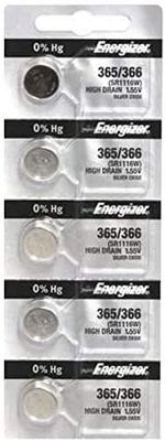 Energizer 365-366 silver oxide button, 5pc TS