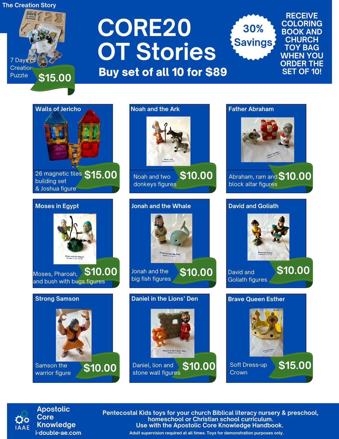 CORE20 Old Testament Stories Toy Set