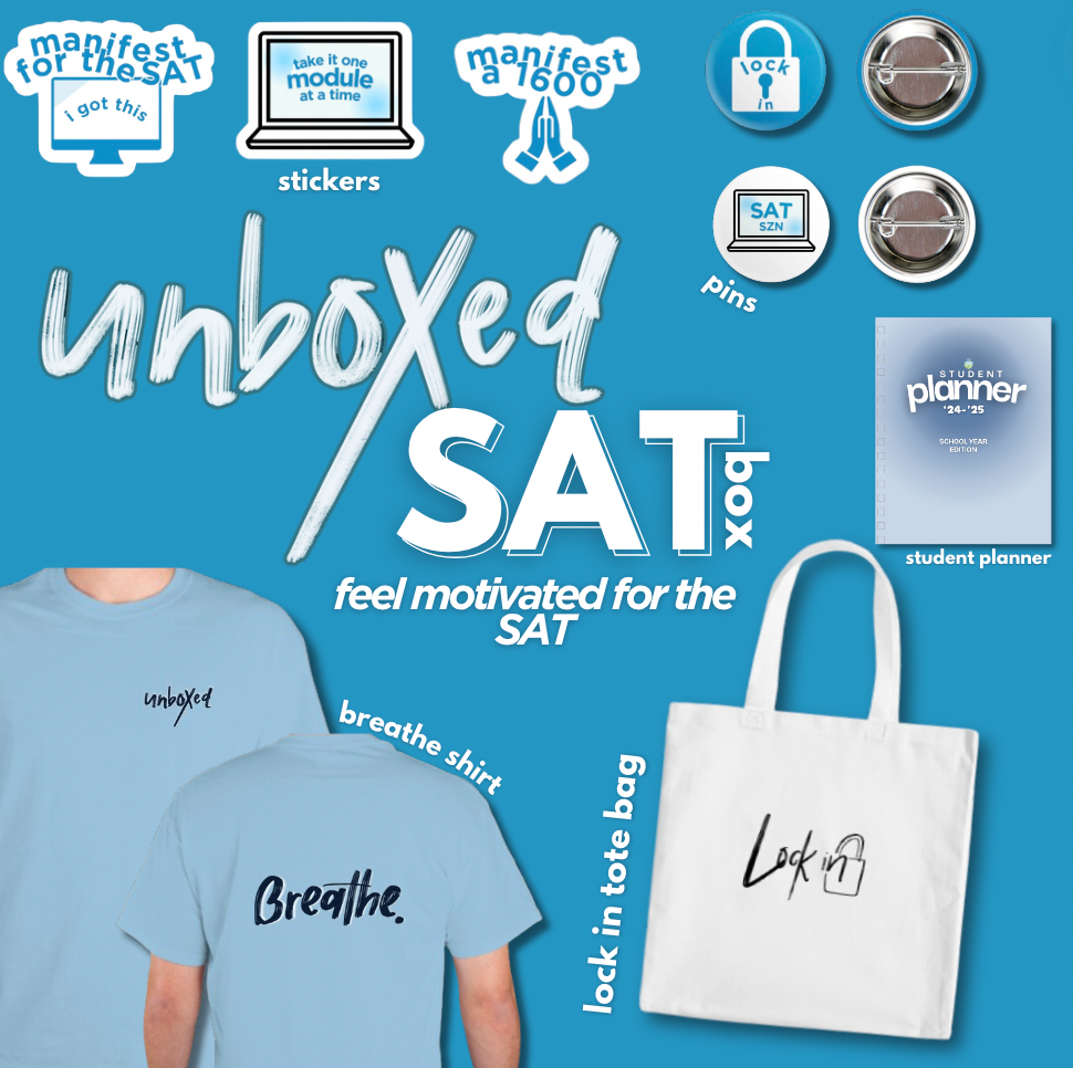 SAT student themed box