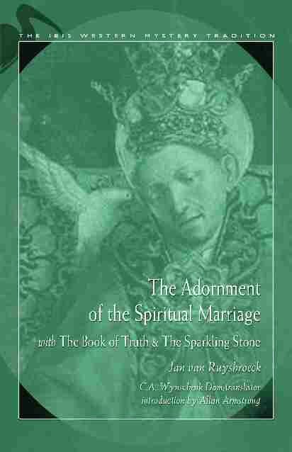 Adornment Of Spiritual Marriage