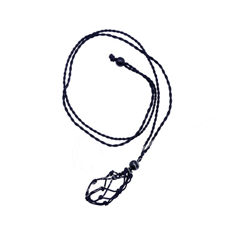 Net Bag Necklace, Black