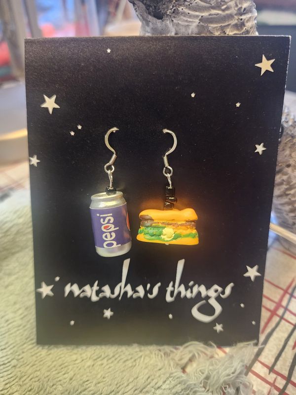 Sandwich &amp; Pepsi Earrings