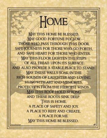 Home Blessing Prayer Poster
