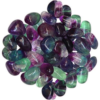 Fluorite, Tumbled, 1 Ounce