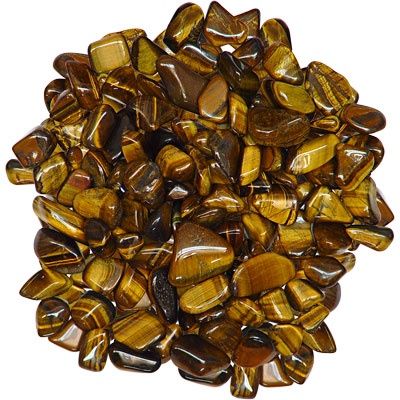 Gold Tiger&#39;s Eye, Tumbled, 1 Ounce