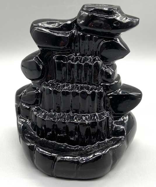 Waterfall back flow incense burner, 4 inch