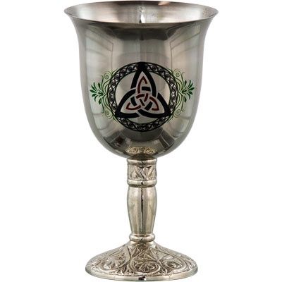 Triquetra Chalice, Stainless Steel
