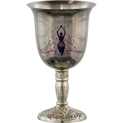 Moon Goddess Chalice in Stainless Steel*