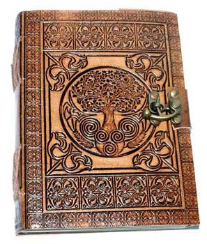 Tree of Life with Celtic knots Leather Journal