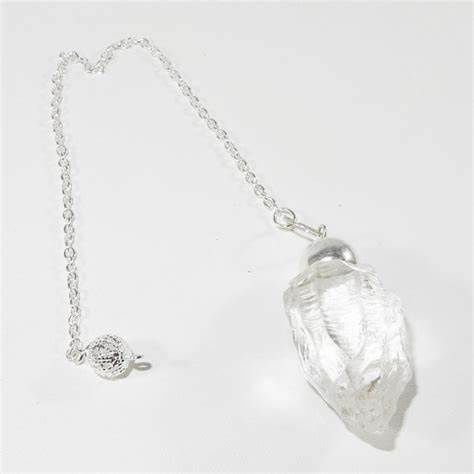 Clear Quartz Rough Pendulum