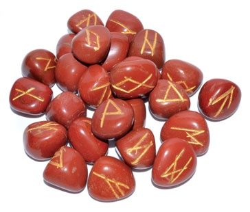 Rune Set - Red Jasper