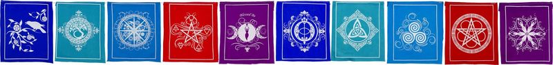 #5 Pagan Tibetan Style Prayer Flags - Discontuned by Supplier!