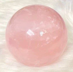 Rose Quartz Sphere approximately 5 inch diameter