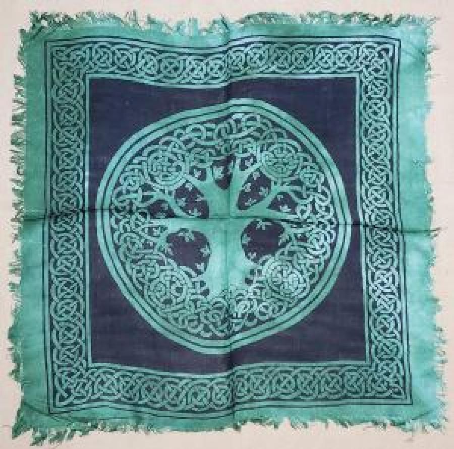 Tree of Life altar cloth 18 inches by 18 inches