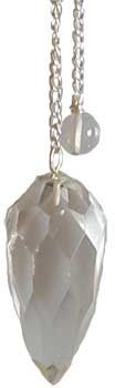 Faceted Pendulum Clear Quartz