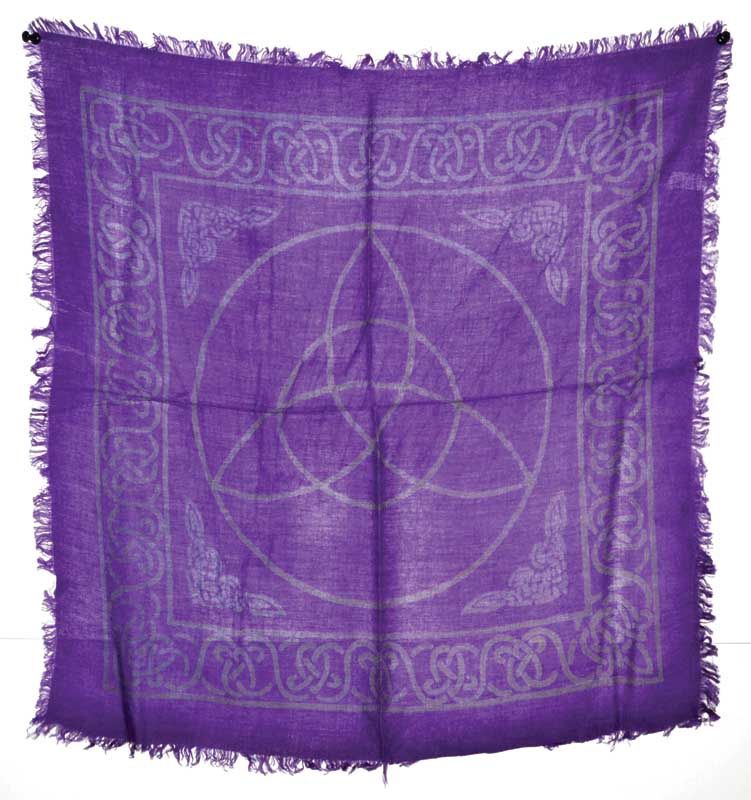 Triquetra Purple altar cloth, small