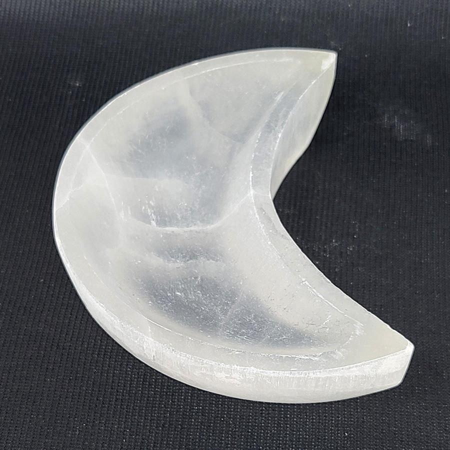 Selenite Half Moon bowl