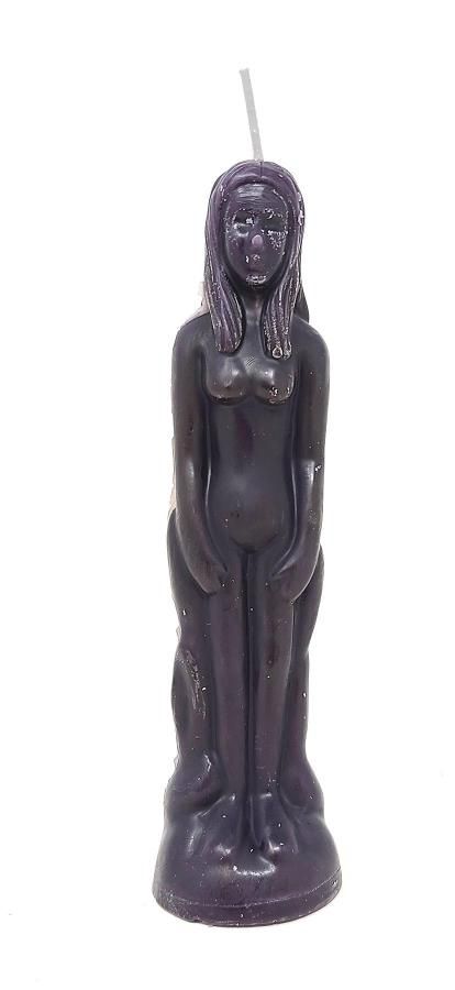 Female Figure Candle - Purple