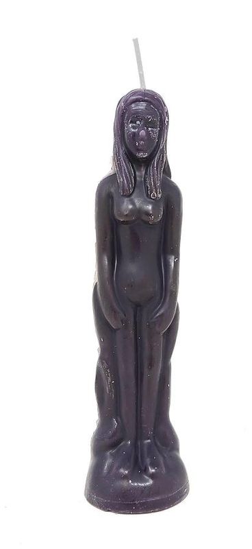 Female Figure Candle - Purple