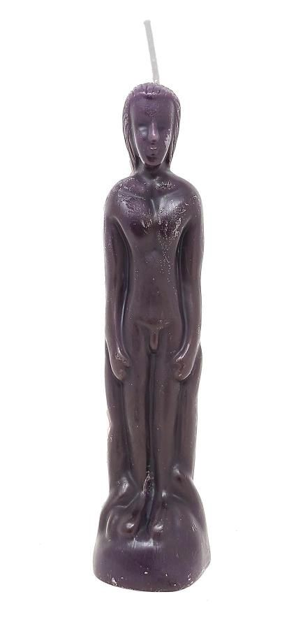 Male Figure Candle - Purple