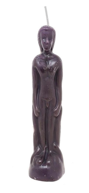 Male Figure Candle - Purple