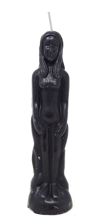 Female Figure Candle - Black