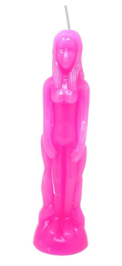 Female Figure Candle - Pink