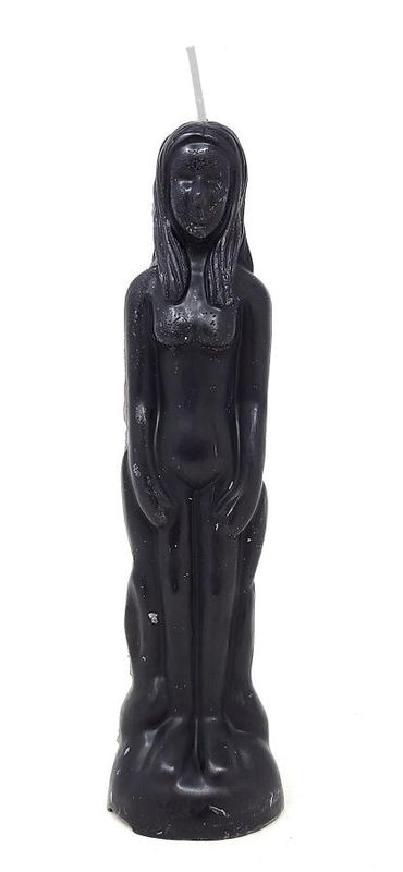 Female Figure Candle - Black