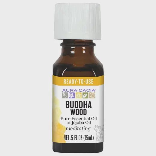 Buddha Wood Essential Oil (in jojoba), 0.5 fluid ounces