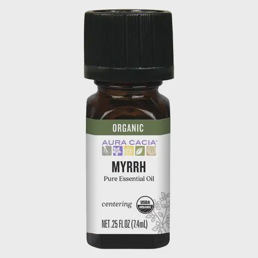 Myrrh Essential Oil, Organic, 0.25 fluid ounce