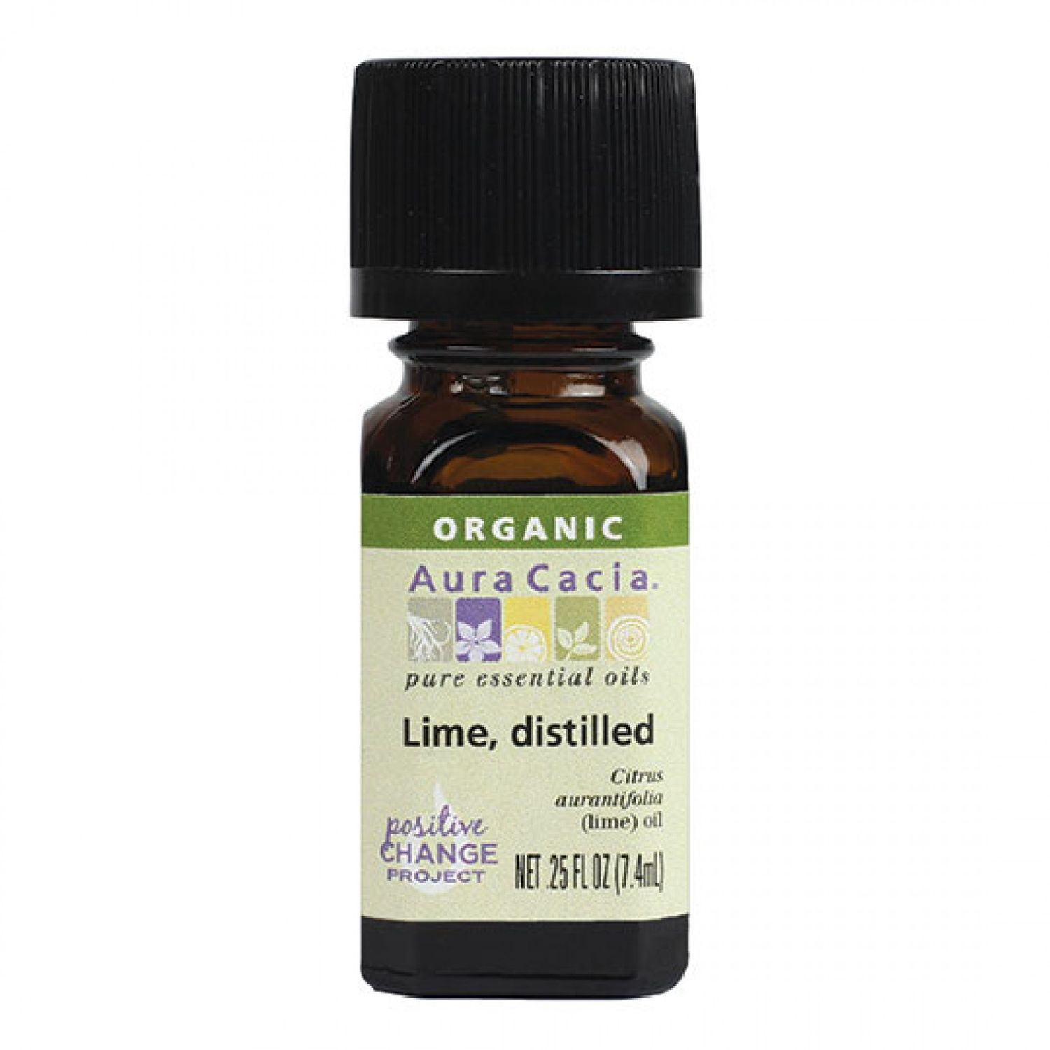 Organic Distilled Lime Essential Oil 0.25 fluid ounce