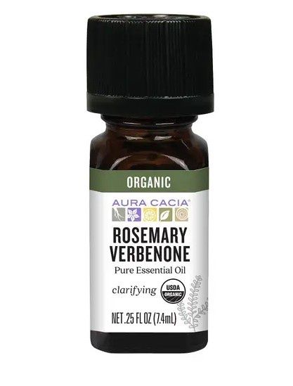 Organic Verbenone Rosemary essential oil, 0.25 fluid ounces