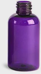 Plastic Purple Bottle with Cap 4 fluid ounce