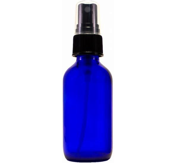 Cobalt Plastic Bottle with Spray cap, 2 fluid ounce