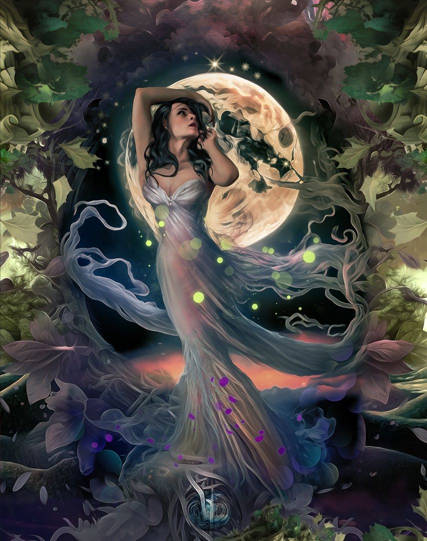 Alone with the Moon (Tapestry)