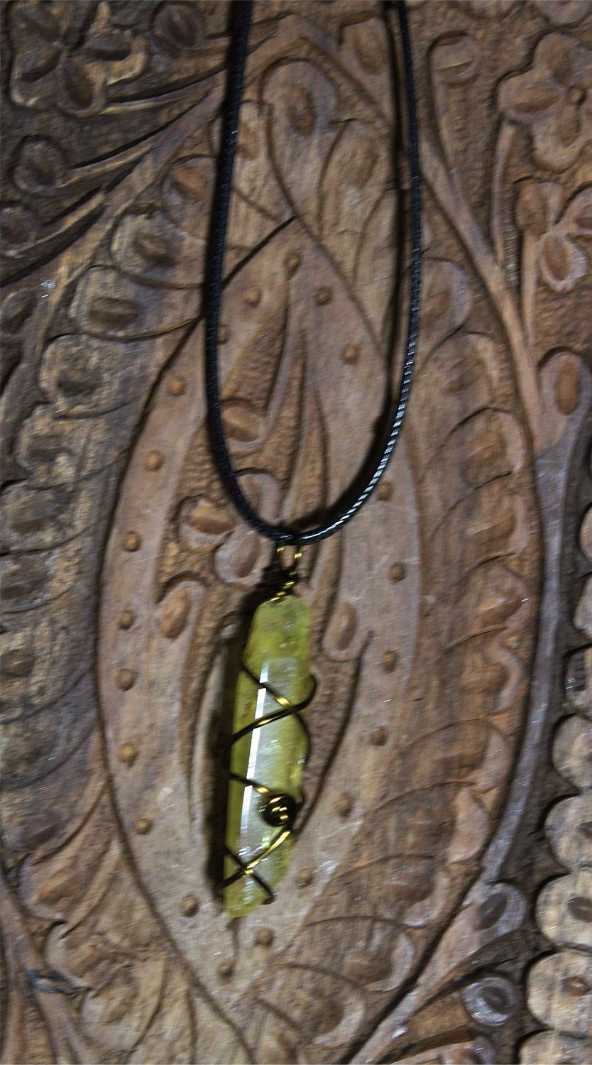 Wire Wrapped Citrine Necklace