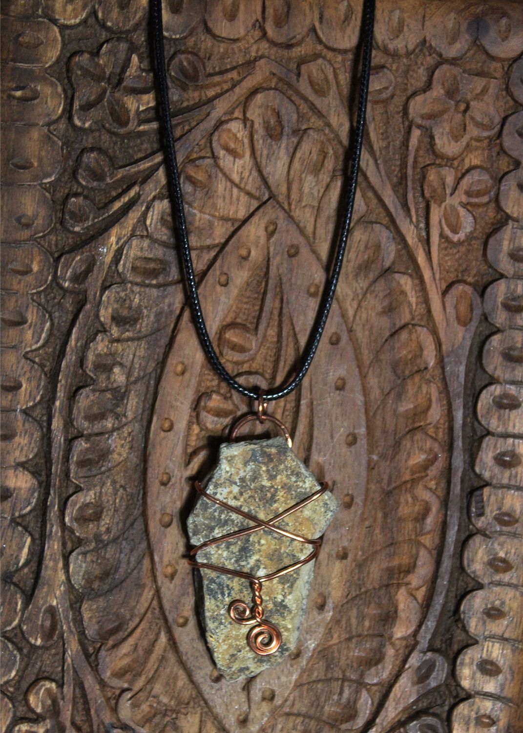 Wrapped Stone Necklace