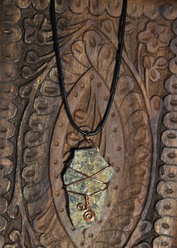 Wrapped Stone Necklace