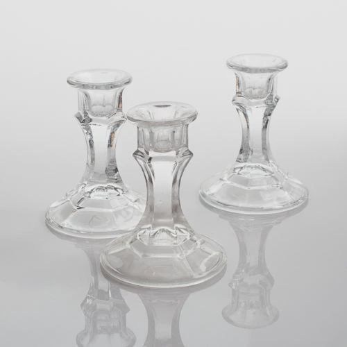 Glass Taper Candle Holder
