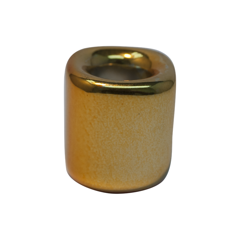 Mini Candle Holder - Gold Porcelain